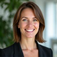 Porträt von Anna Meier, einer Expertin für Konfliktlösung und Teamentwicklung.
